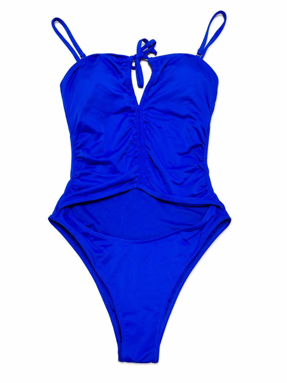 Fashion Nova Royal Blue Cutout One-Piece Swimsuit NWT Size Small - Picture 2 of 4